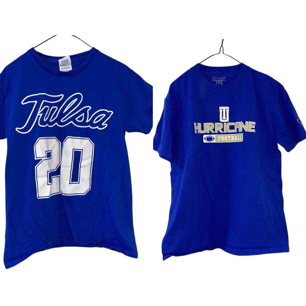Tulsa University TU Bundle of Two Tee Shirts YM & YL